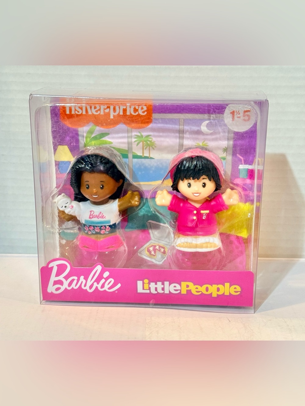 Fisher Price Little People Barbie Sleepover Figure Set 2Pack BNWT - Picture 4 of 8